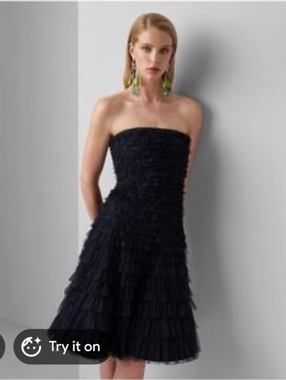 Ralph Lauren Purple Label Jordynn Sequined Tulle Dress